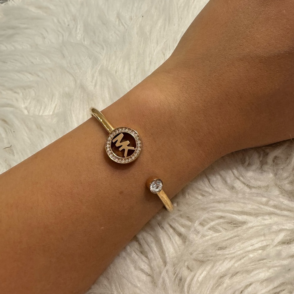 Michael Kors stainless steel cuff